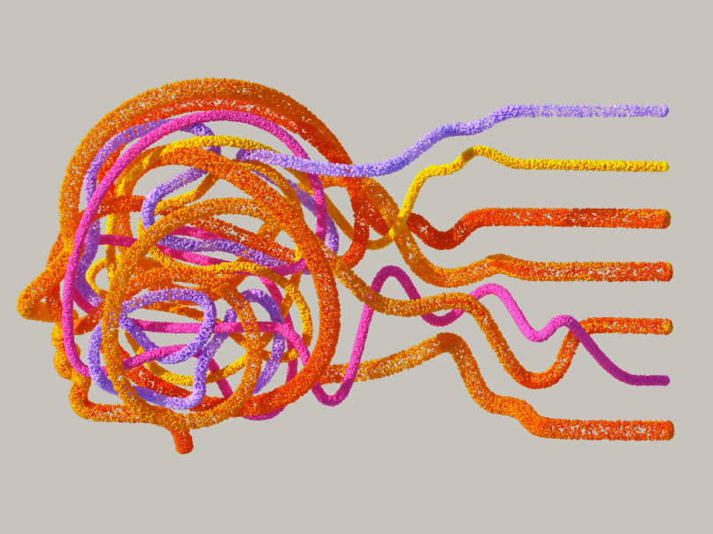 3D rendering of a head